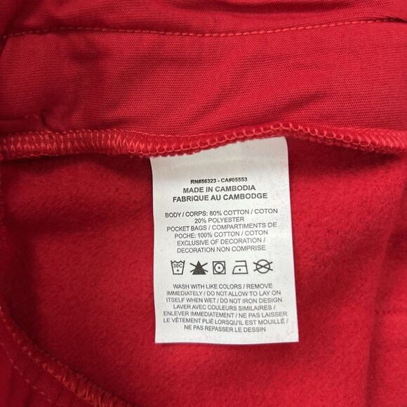 Jordan Fleece Shorts Size Medium Mens Red Brooklyn Standard Fit $52 - Picture 9 of 10